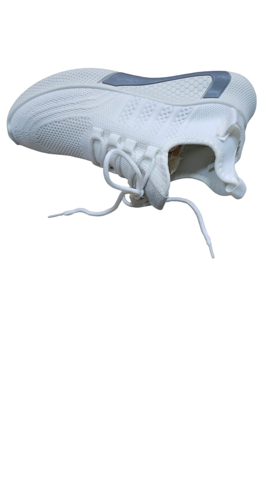 Tenis Importados Tipo Media Líneas Hombre Blanco