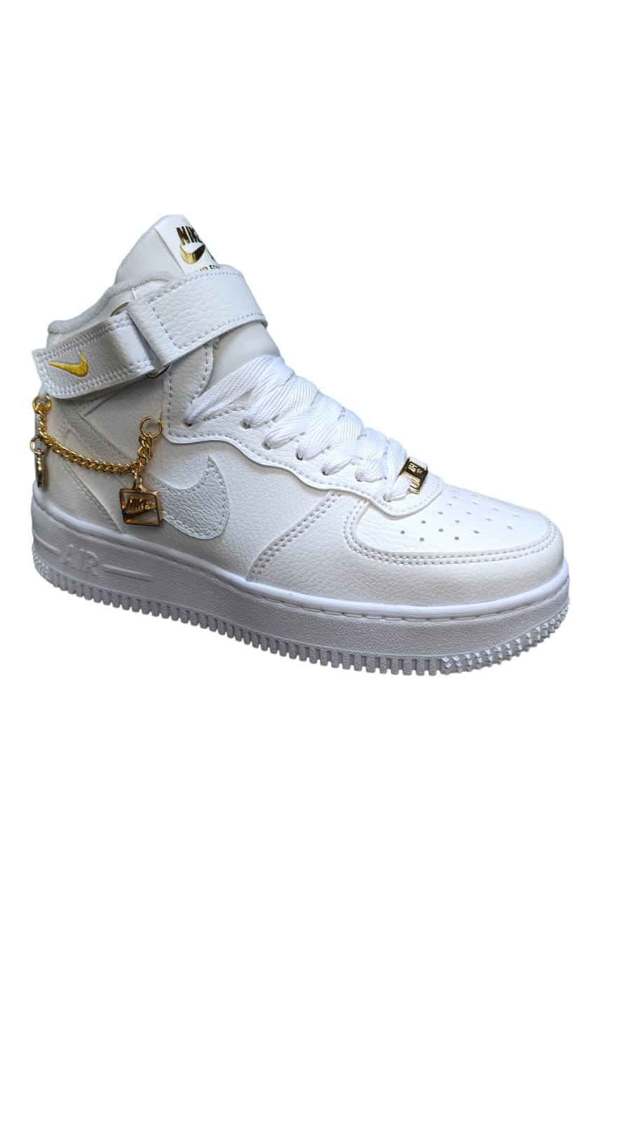 Tenis Nike Af1 Calidad AA Nacionales En Bota Con Cadena De Lujo