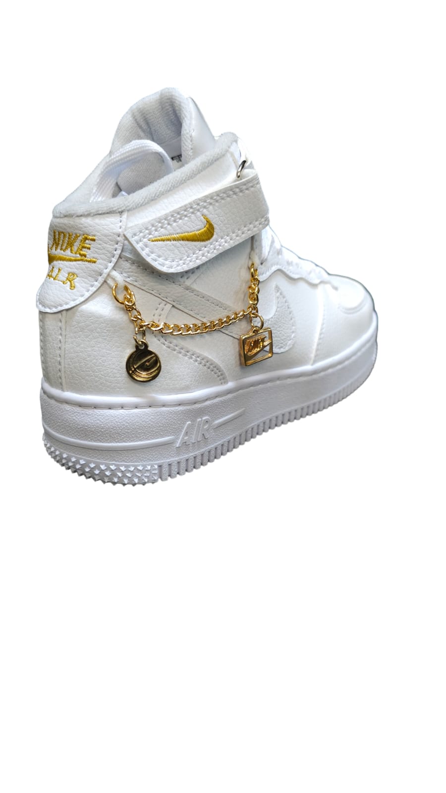 Tenis Nike Af1 Calidad AA Nacionales En Bota Con Cadena De Lujo