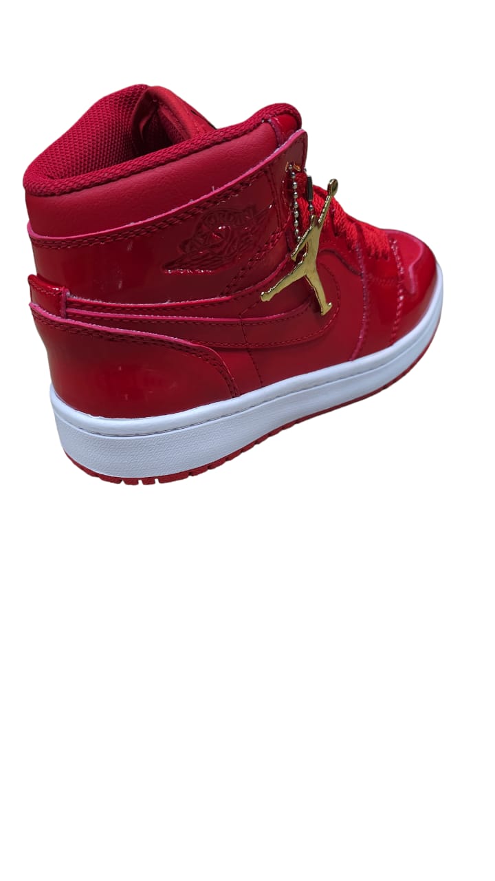 Tenis Jordan Retro 1 Rojo Charol Calidad AAA