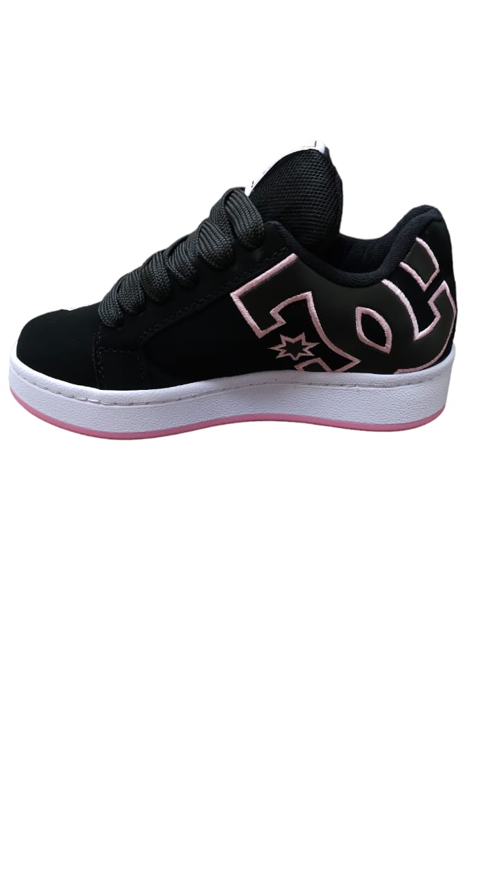 Tenis DC Shoes Skate Replica 2-A Negro Rosado