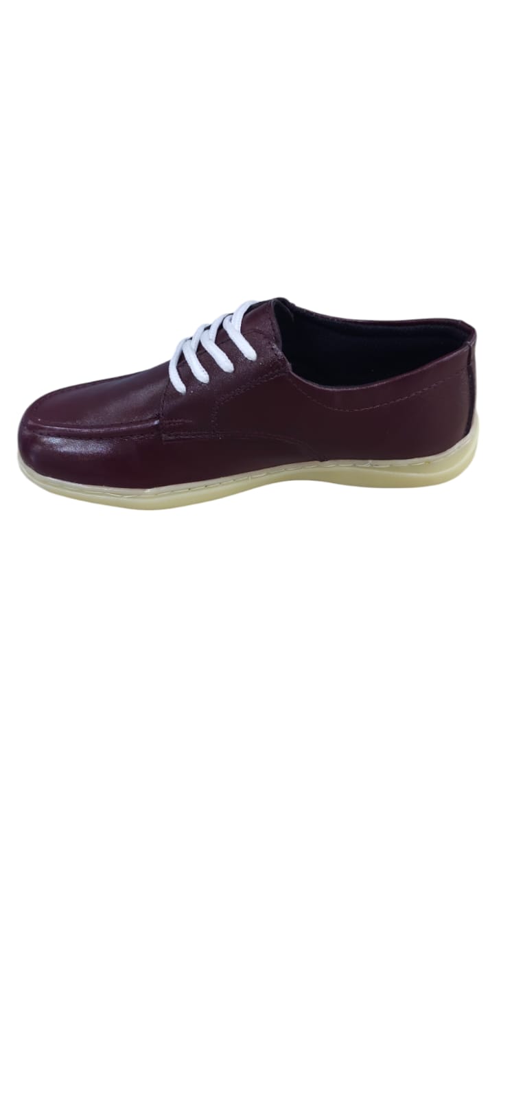 Zapatos Colegiales Vino Tinto En Cuero