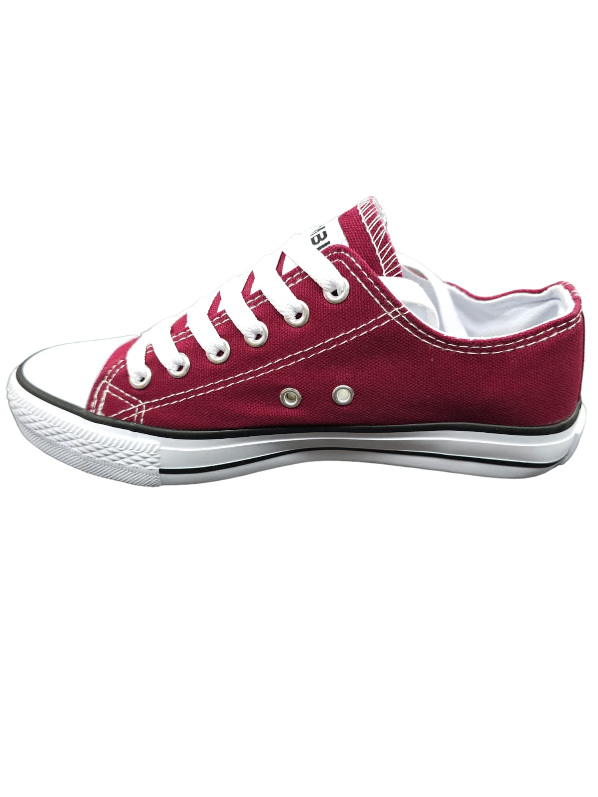 Tenis En Lona Importados Vino Tinto
