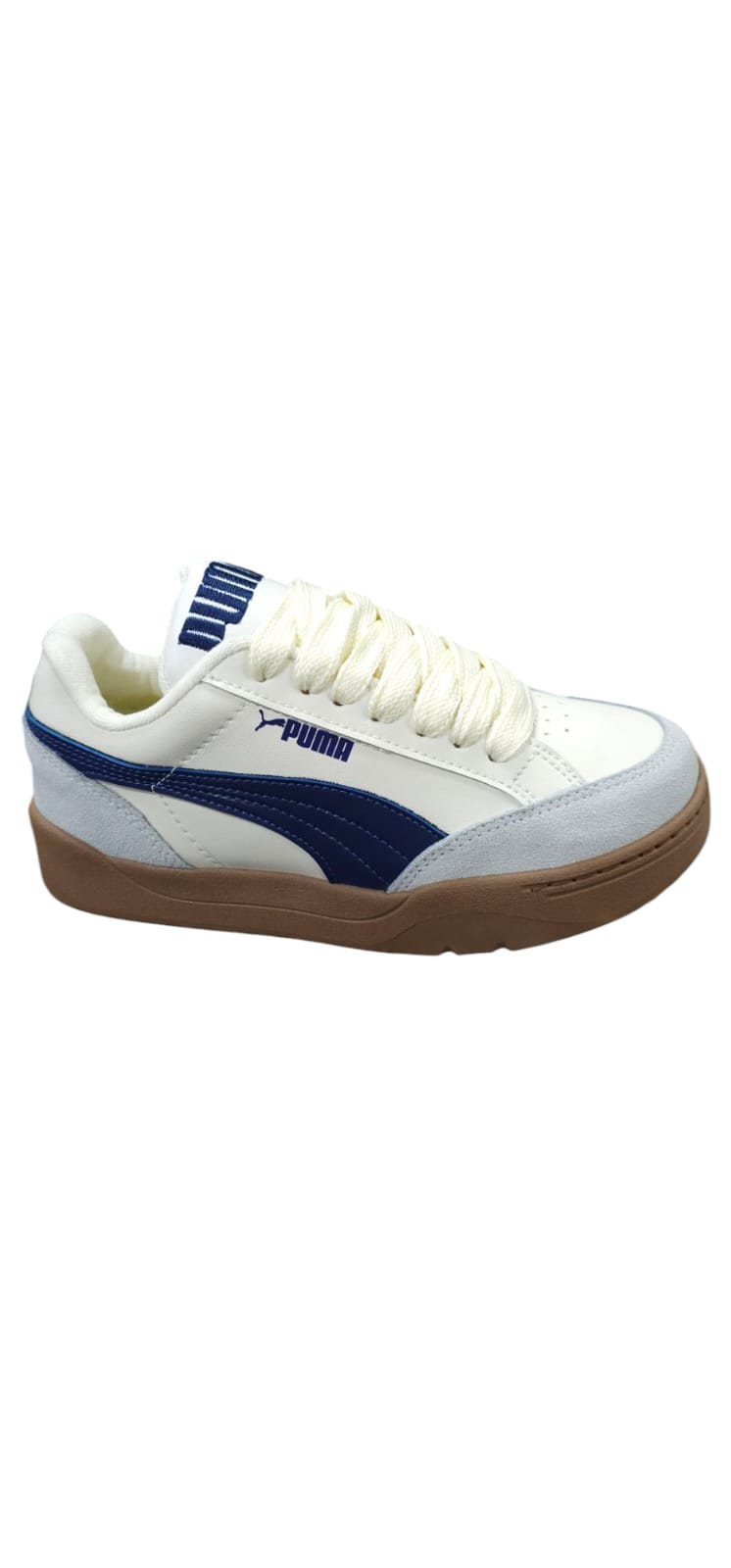 Tenis Puma Park Lifestyle Nueva Edicion Replica AA Beige Blue