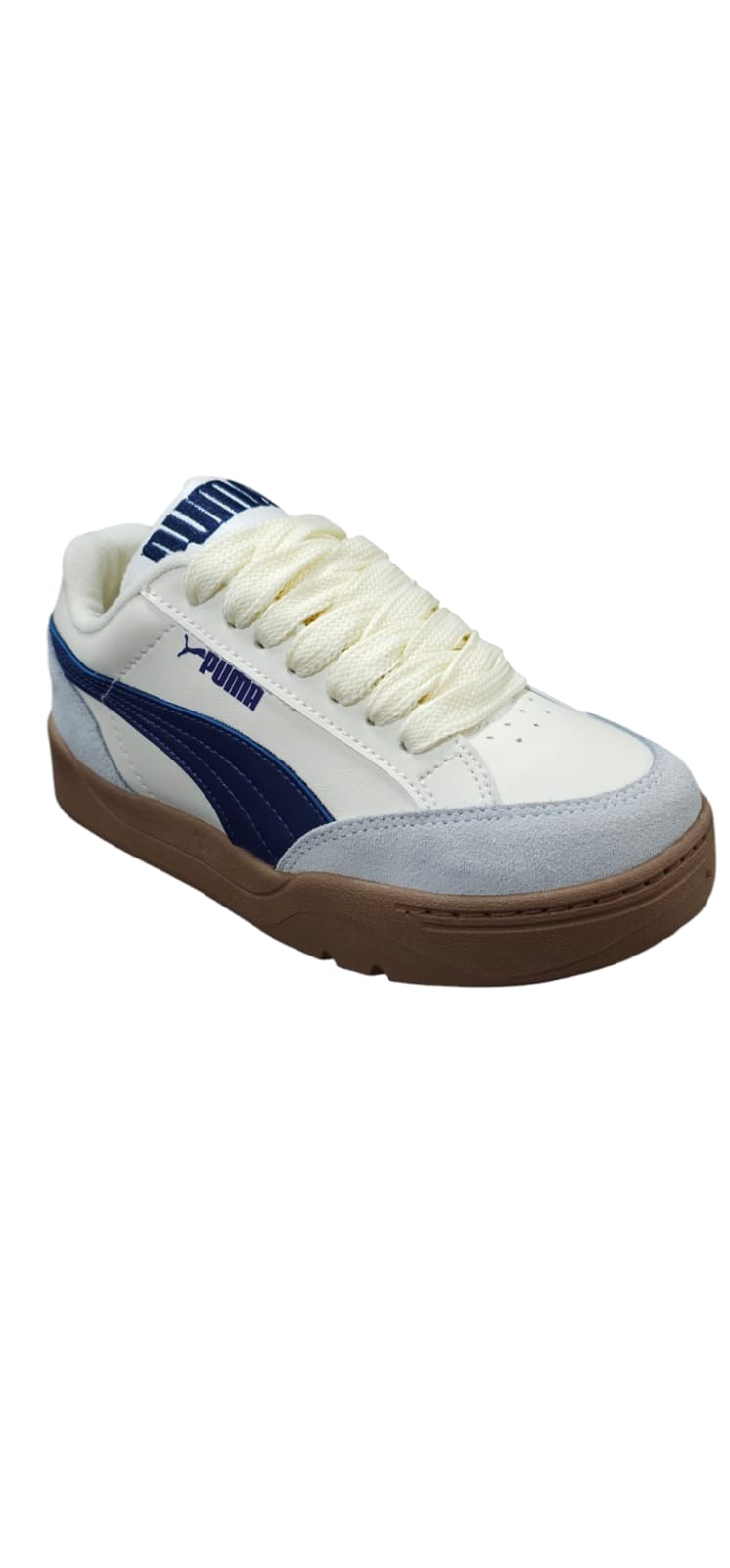 Tenis Puma Park Lifestyle Nueva Edicion Replica AA Beige Blue