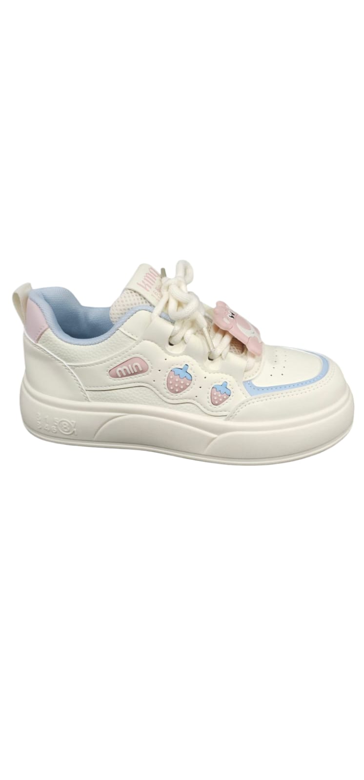 Tenis Importados Suela Plana Moda 2025 New Colección Osito Rosado