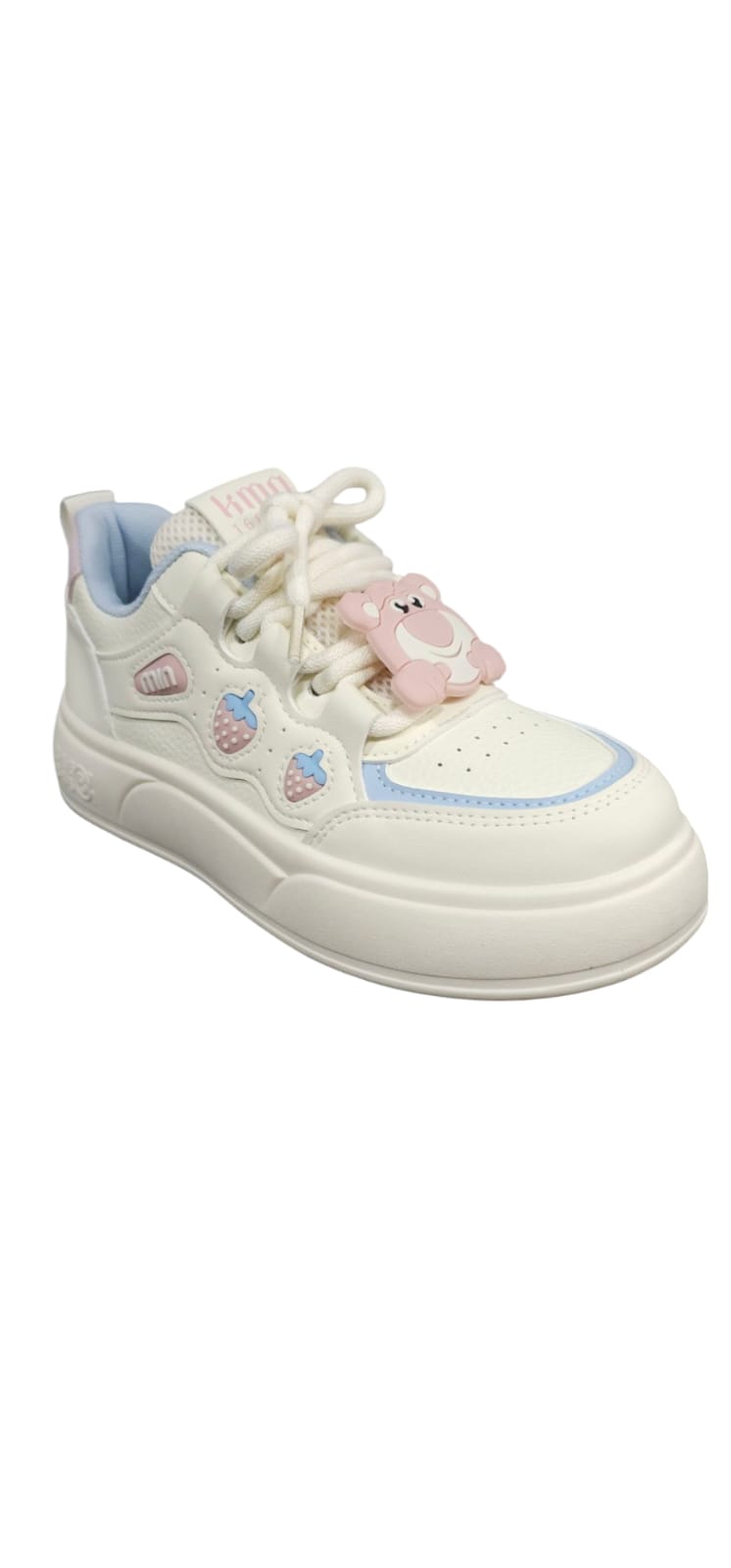 Tenis Importados Suela Plana Moda 2025 New Colección Osito Rosado