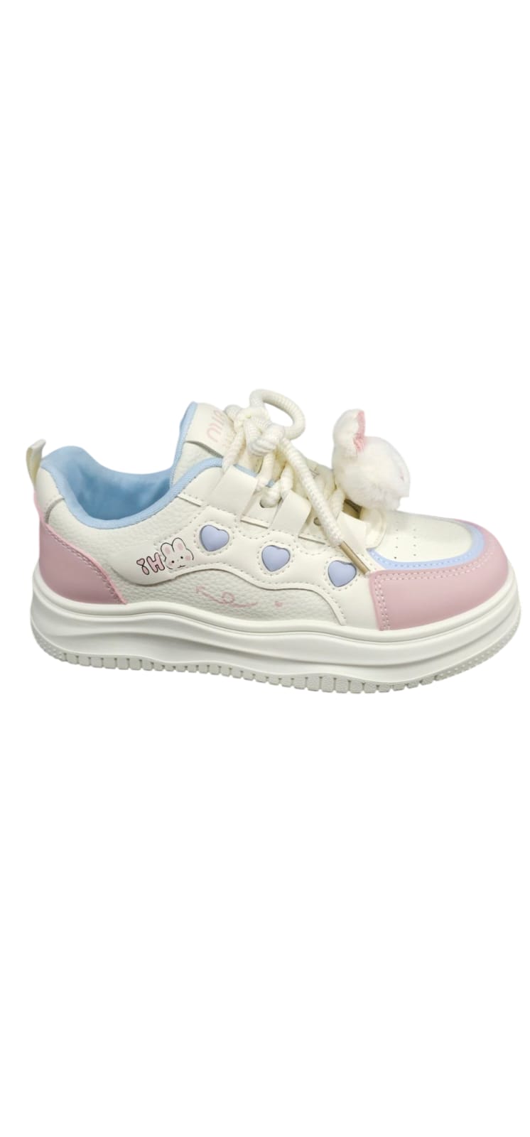 Tenis Importados Suela Plana Moda 2025 New Colección Conejo Pink