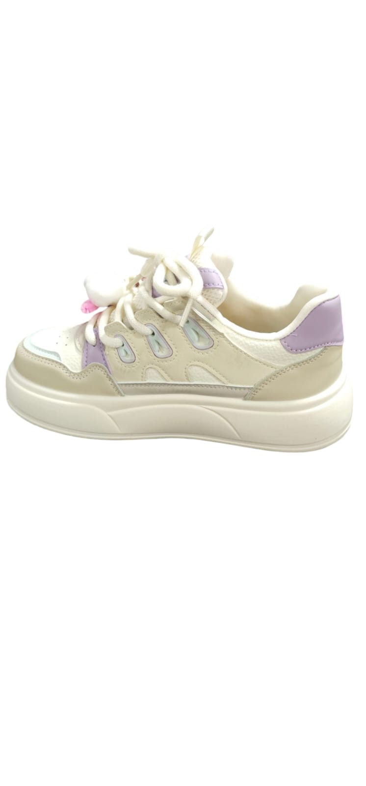 Tenis Importados Suela Plana Moda 2025 New Colección Muñeco Lila