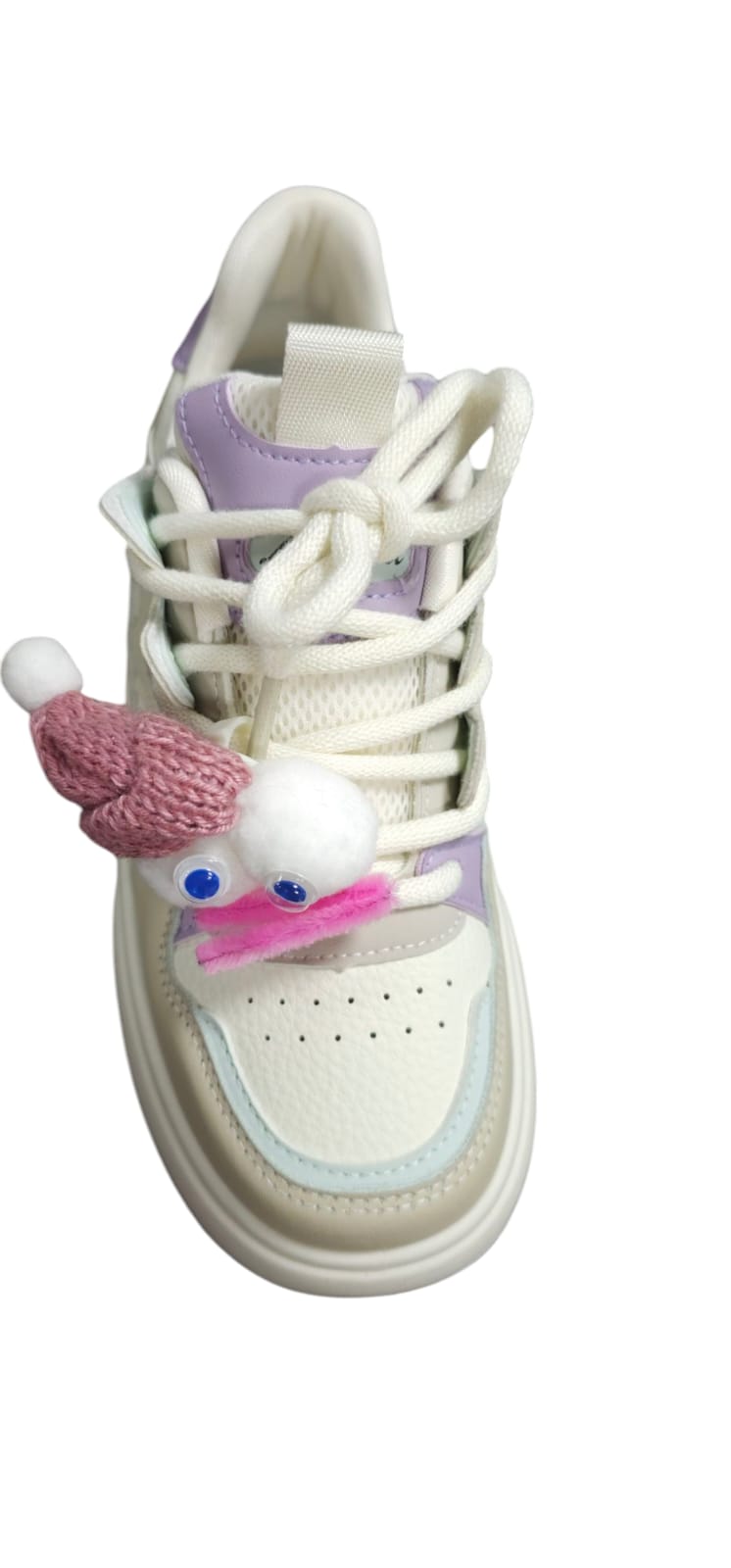 Tenis Importados Suela Plana Moda 2025 New Colección Muñeco Lila
