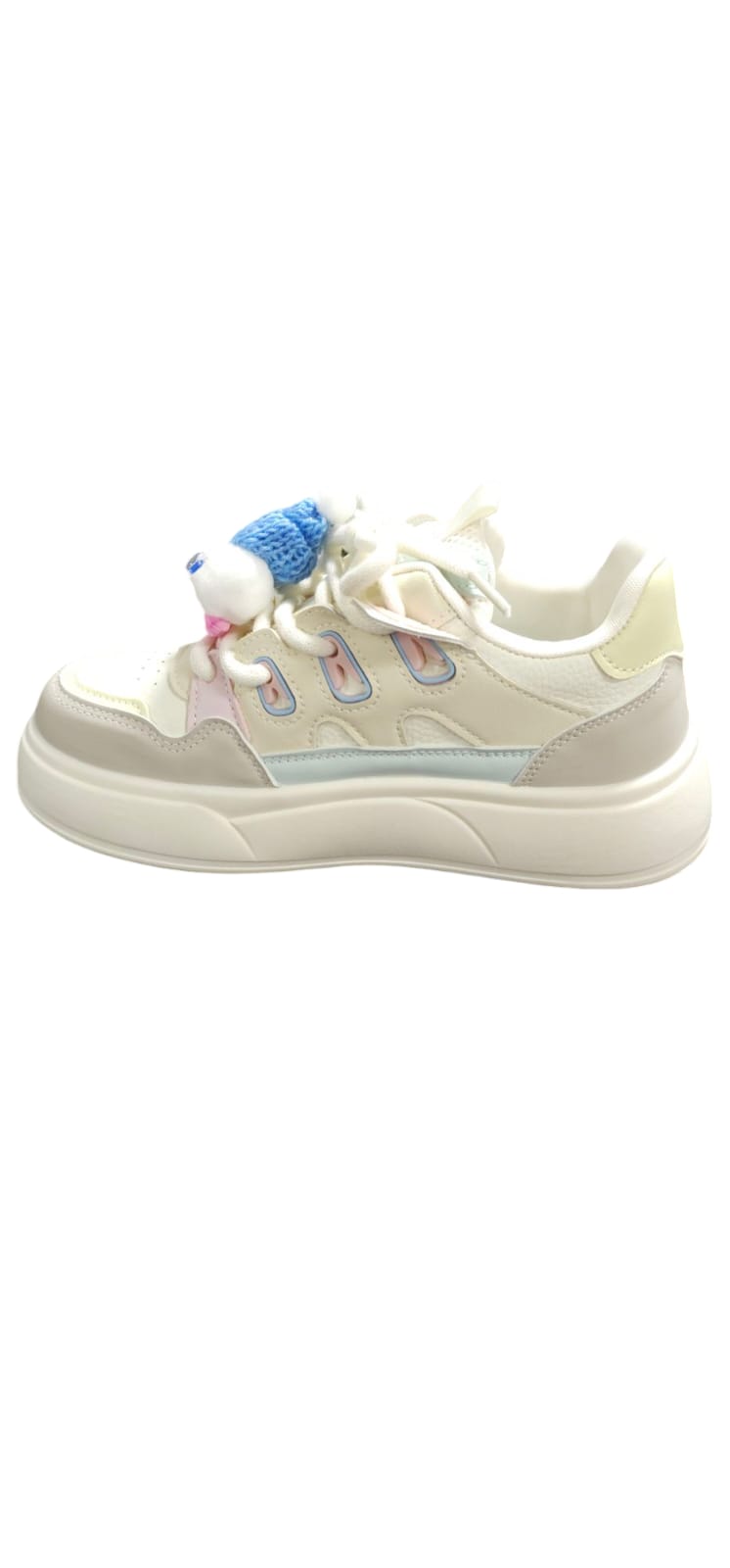 Tenis Importados Suela Plana Moda 2025 New Colección Muñeco Yellow