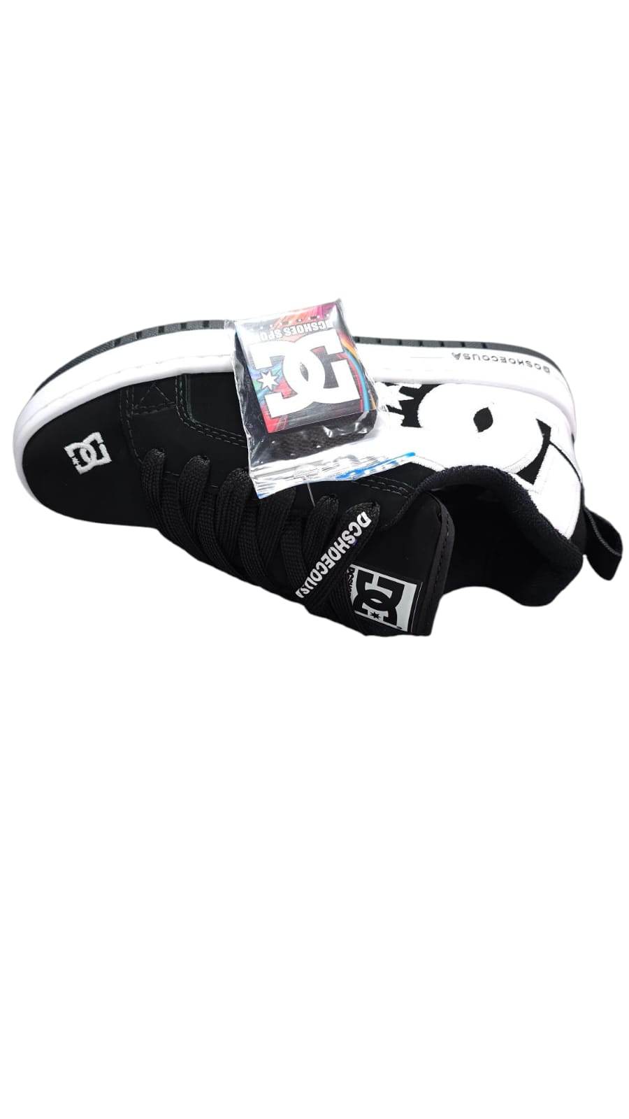 Tenis DC Shoes Court Graffic Replica AA Colors Black White
