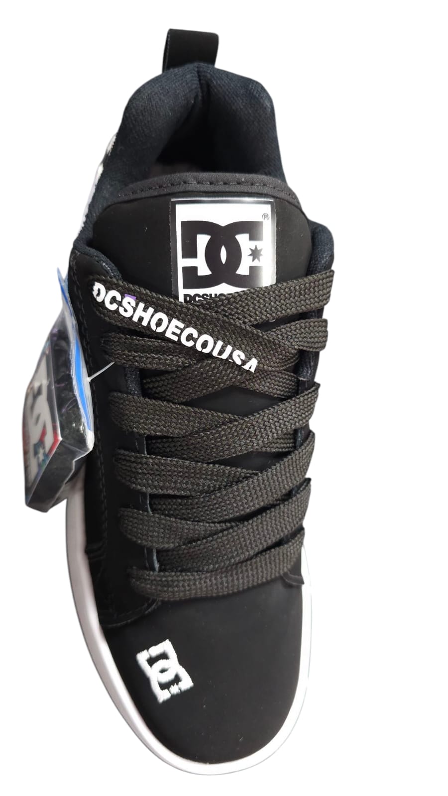 Tenis DC Shoes Court Graffic Replica AA Colors Black White