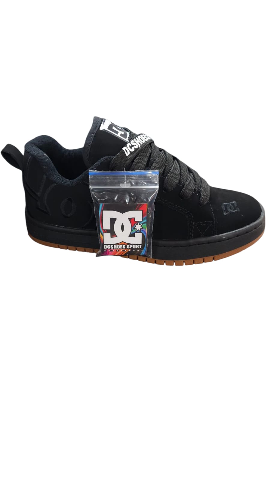 Tenis DC Shoes Court Graffic Replica AA Colors Black Crepe