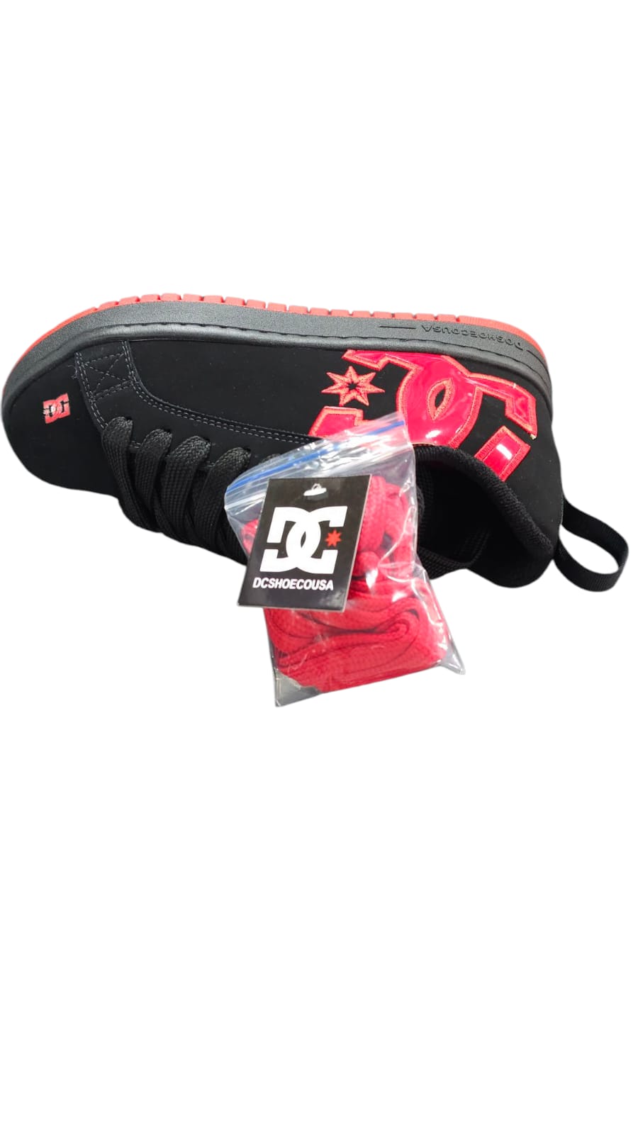 Tenis DC Shoes Court Graffic Replica AA Colors Black Red