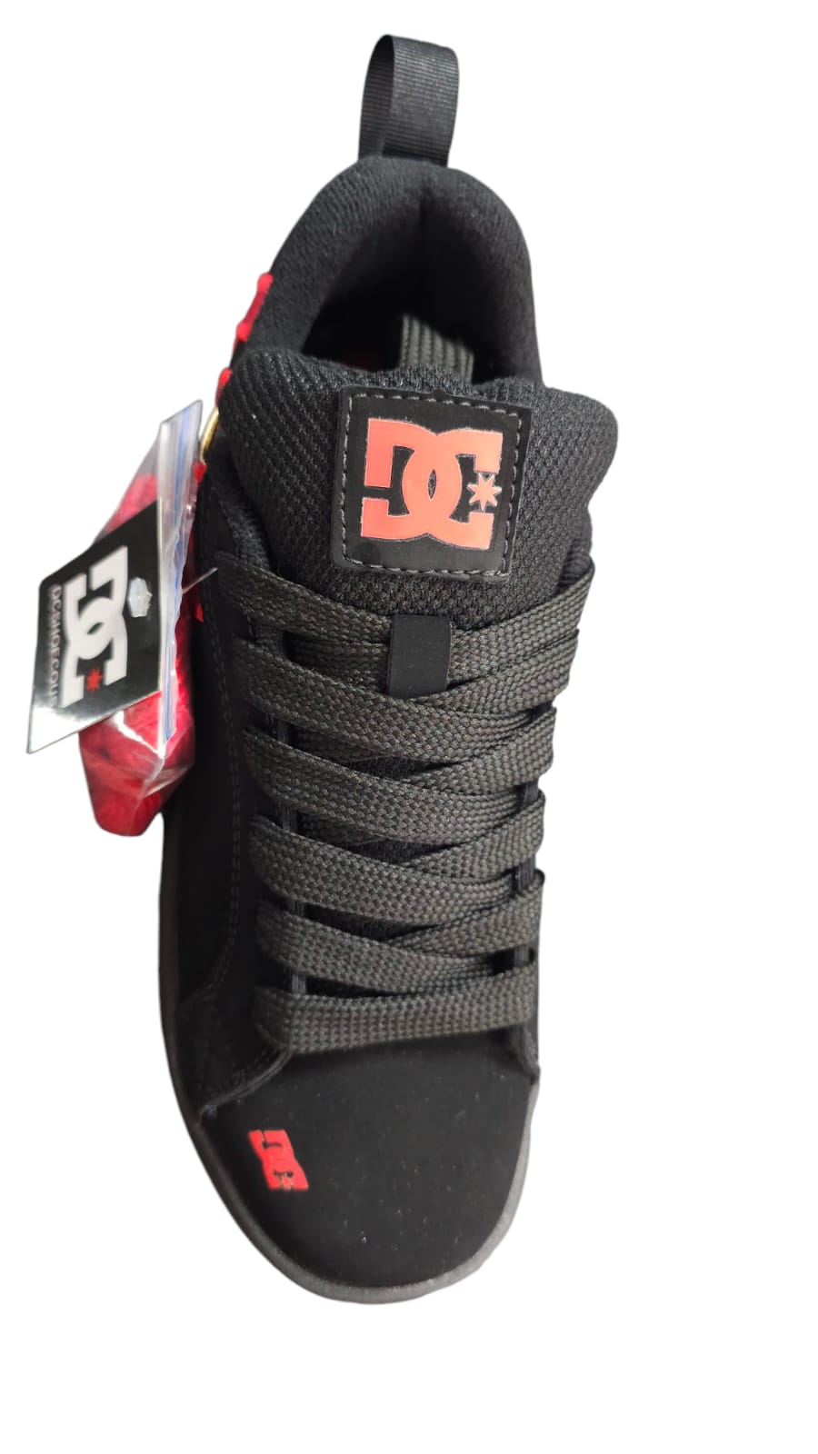 Tenis DC Shoes Court Graffic Replica AA Colors Black Red