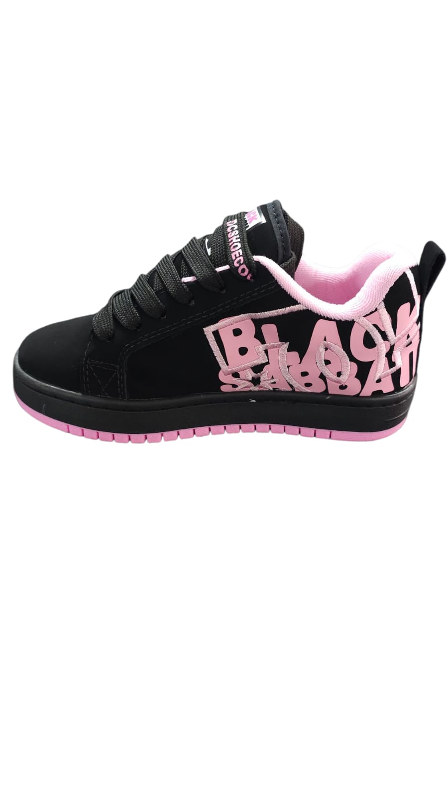 Tenis DC Shoes Court Graffic Replica AA Colors Black Pink