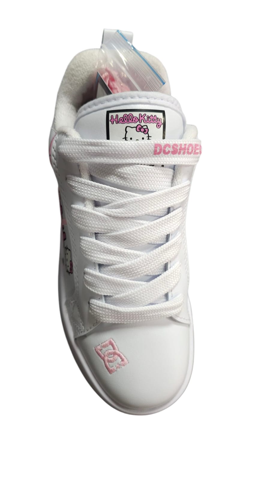 Tenis DC Shoes Court Graffic Replica AA Colors White Pink