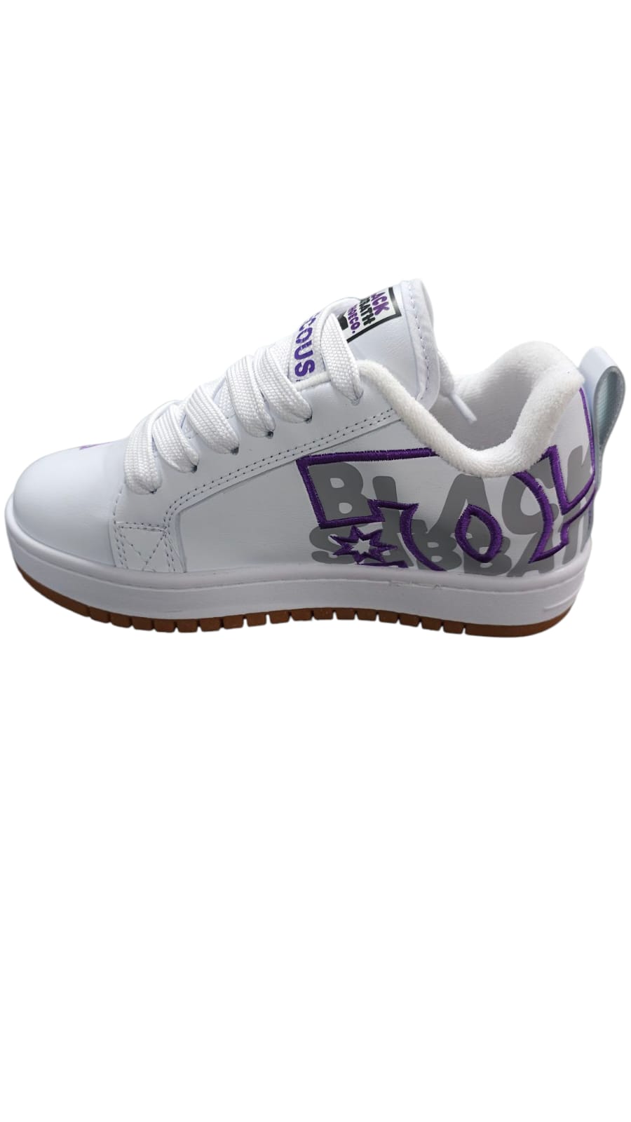 Tenis DC Shoes Court Graffic Replica AA Colors White Lila