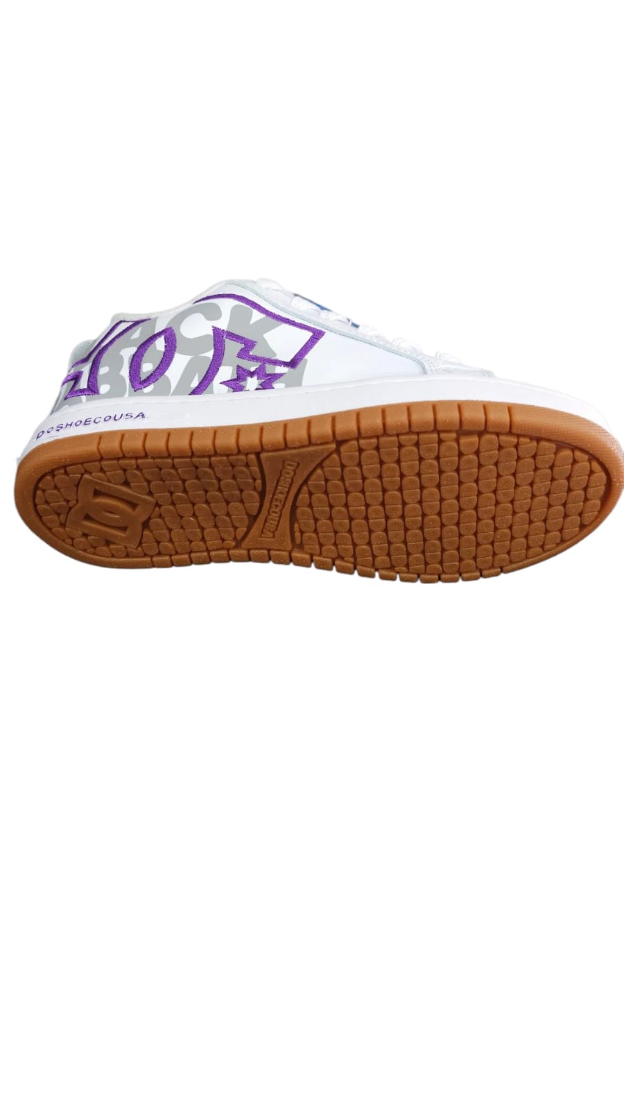 Tenis DC Shoes Court Graffic Replica AA Colors White Lila