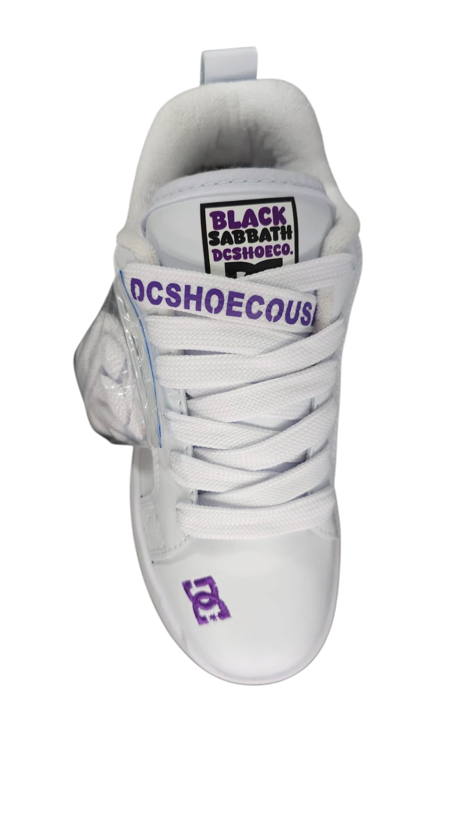 Tenis DC Shoes Court Graffic Replica AA Colors White Lila