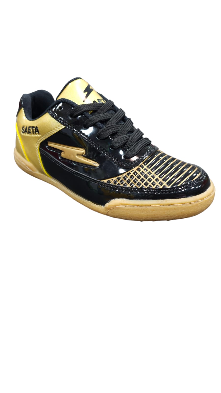 Tenis Futsal Torretin SAETA Replica AA Black Dorado