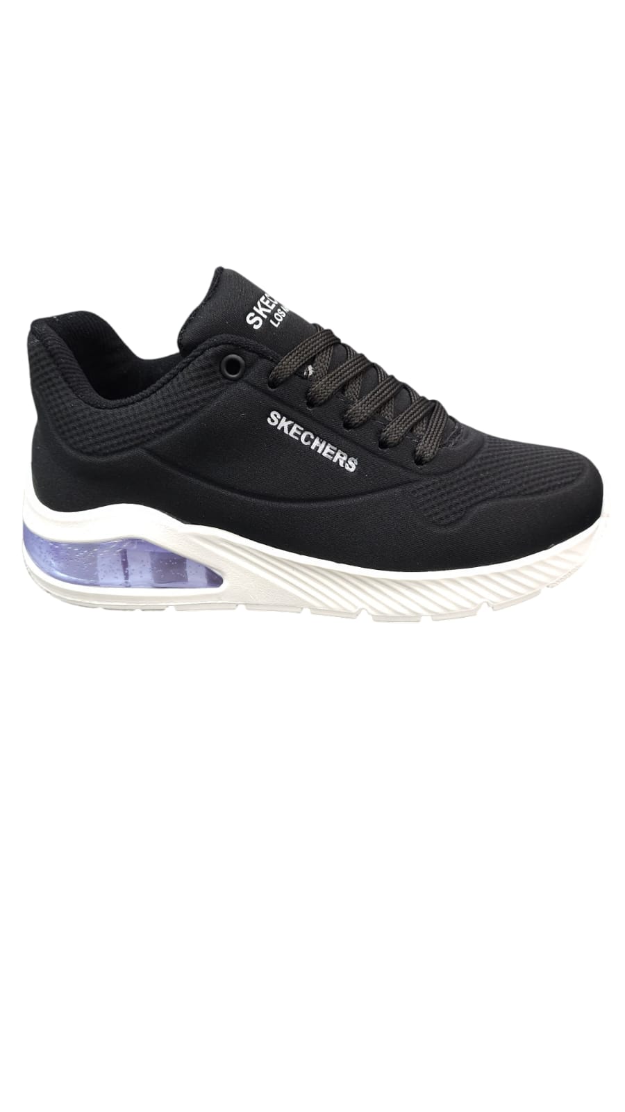 Tenis Skechers Black White Lifestyle AA Black White