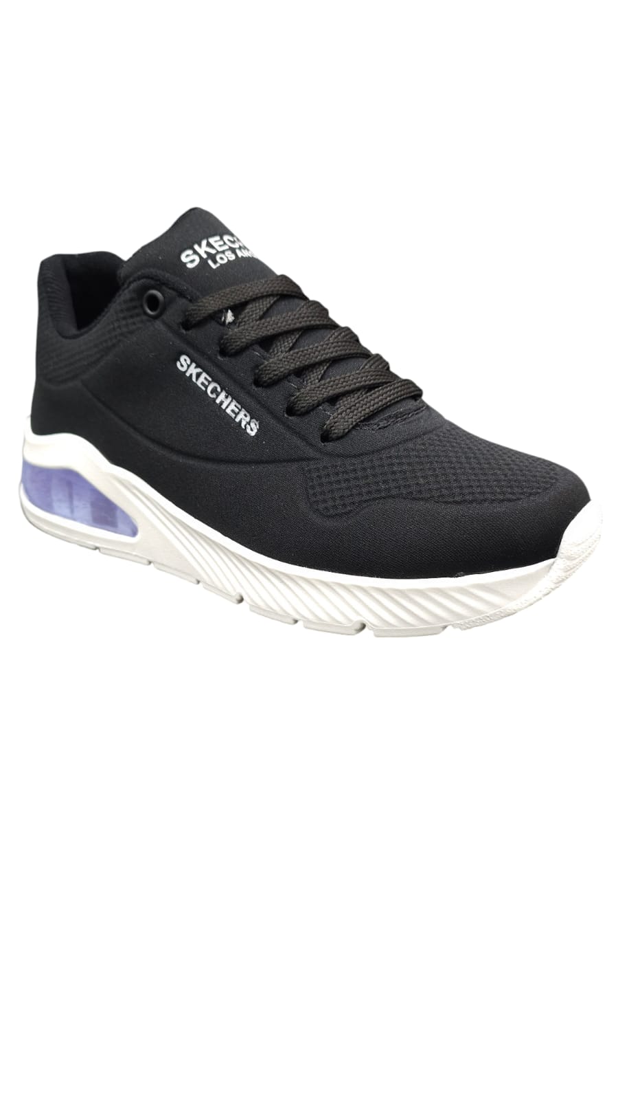 Tenis Skechers Black White Lifestyle AA Black White