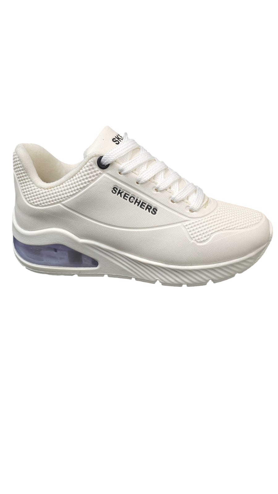 Tenis Skechers Black White Lifestyle AA Beige