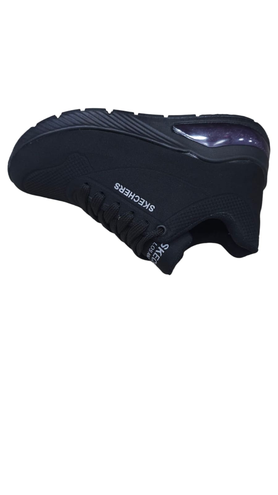 Tenis Skechers Black White Lifestyle AA Black