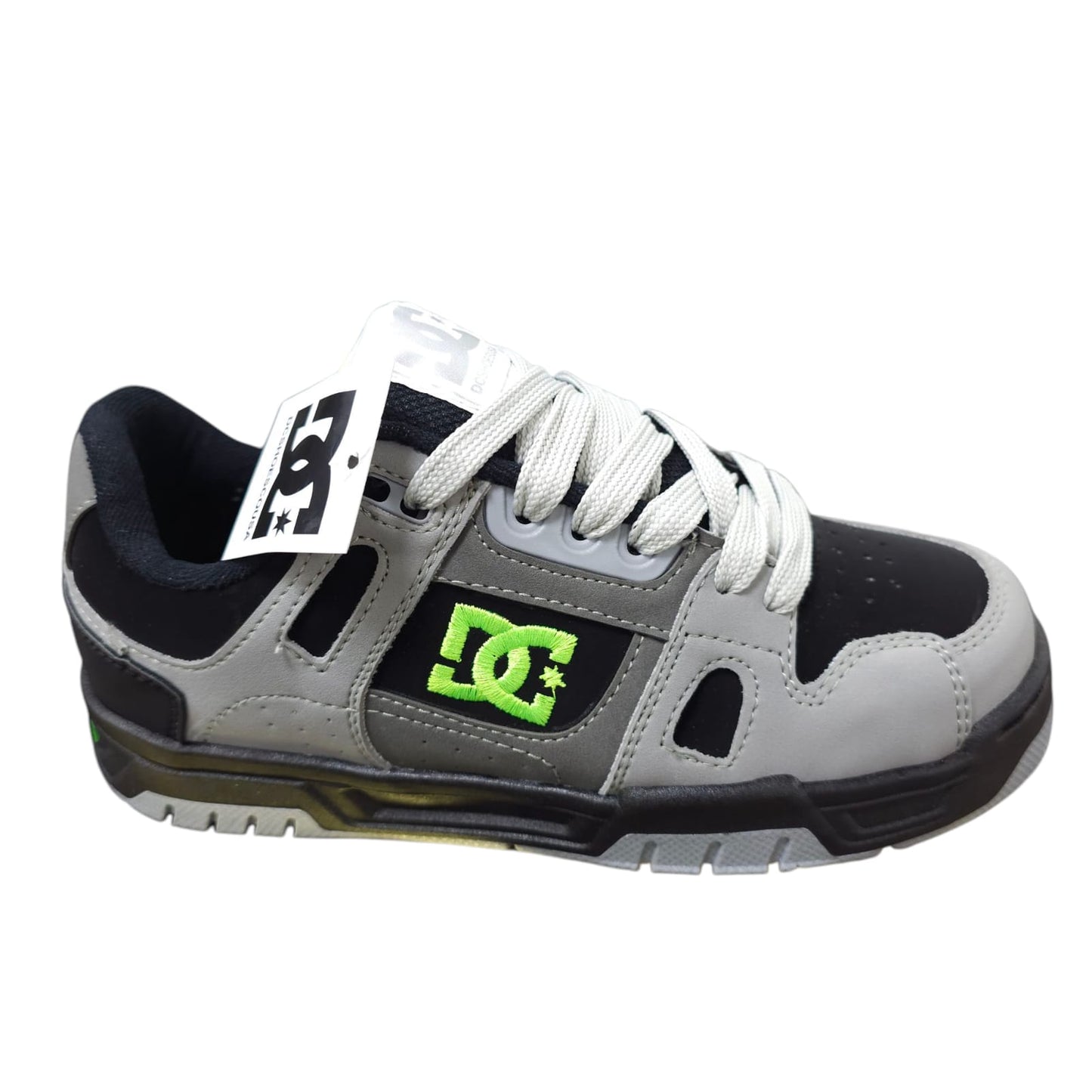 Tenis DC Shoes Pureskateshoe Replica AA New Edición Gris Verde