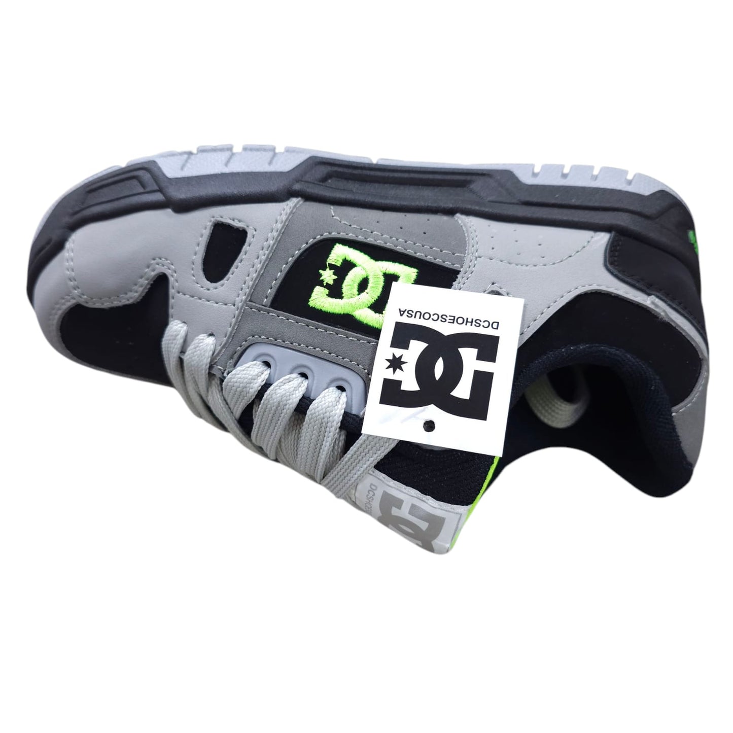 Tenis DC Shoes Pureskateshoe Replica AA New Edición Gris Verde