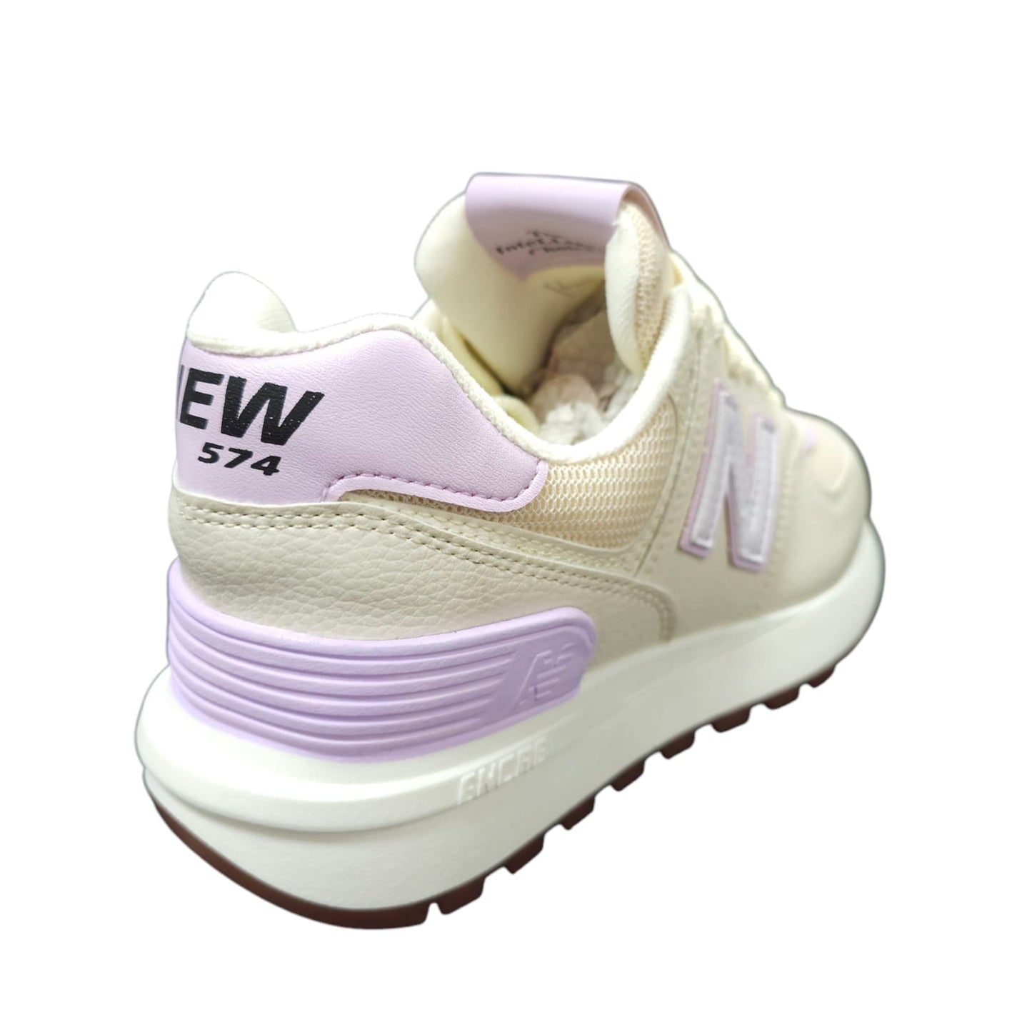 Tenis New Balance Replica AA Suela Alta New Colección Beige Lila