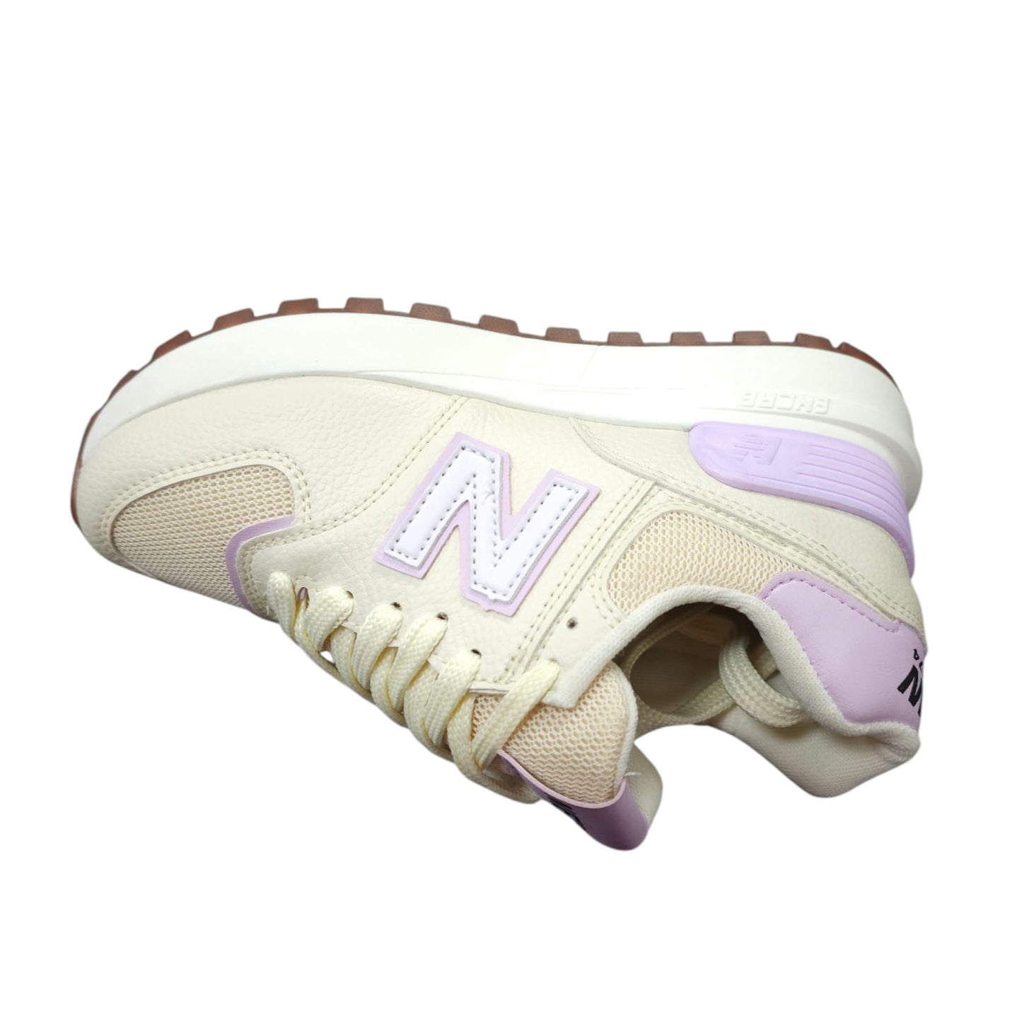 Tenis New Balance Replica AA Suela Alta New Colección Beige Lila
