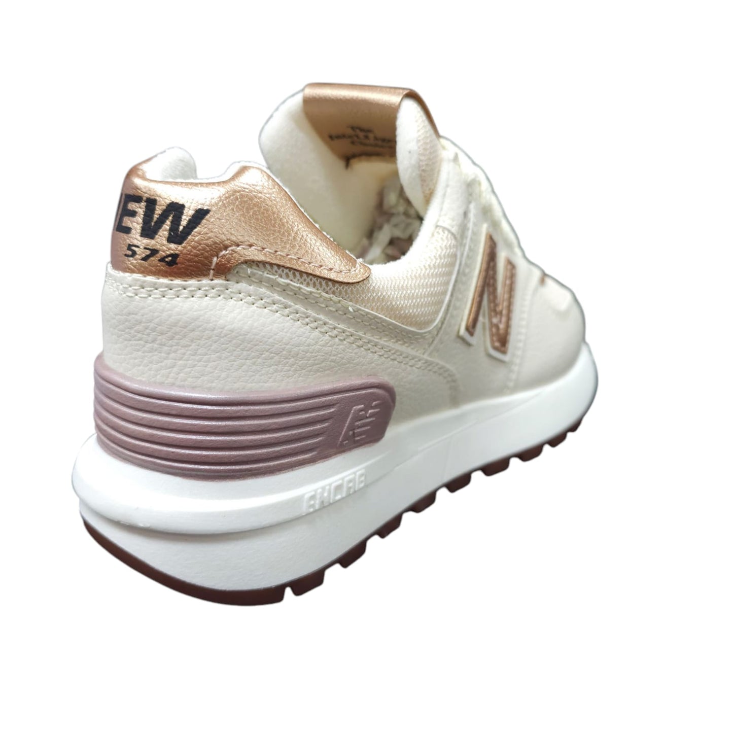 Tenis New Balance Replica AA Suela Alta New Colección Beige Dorado