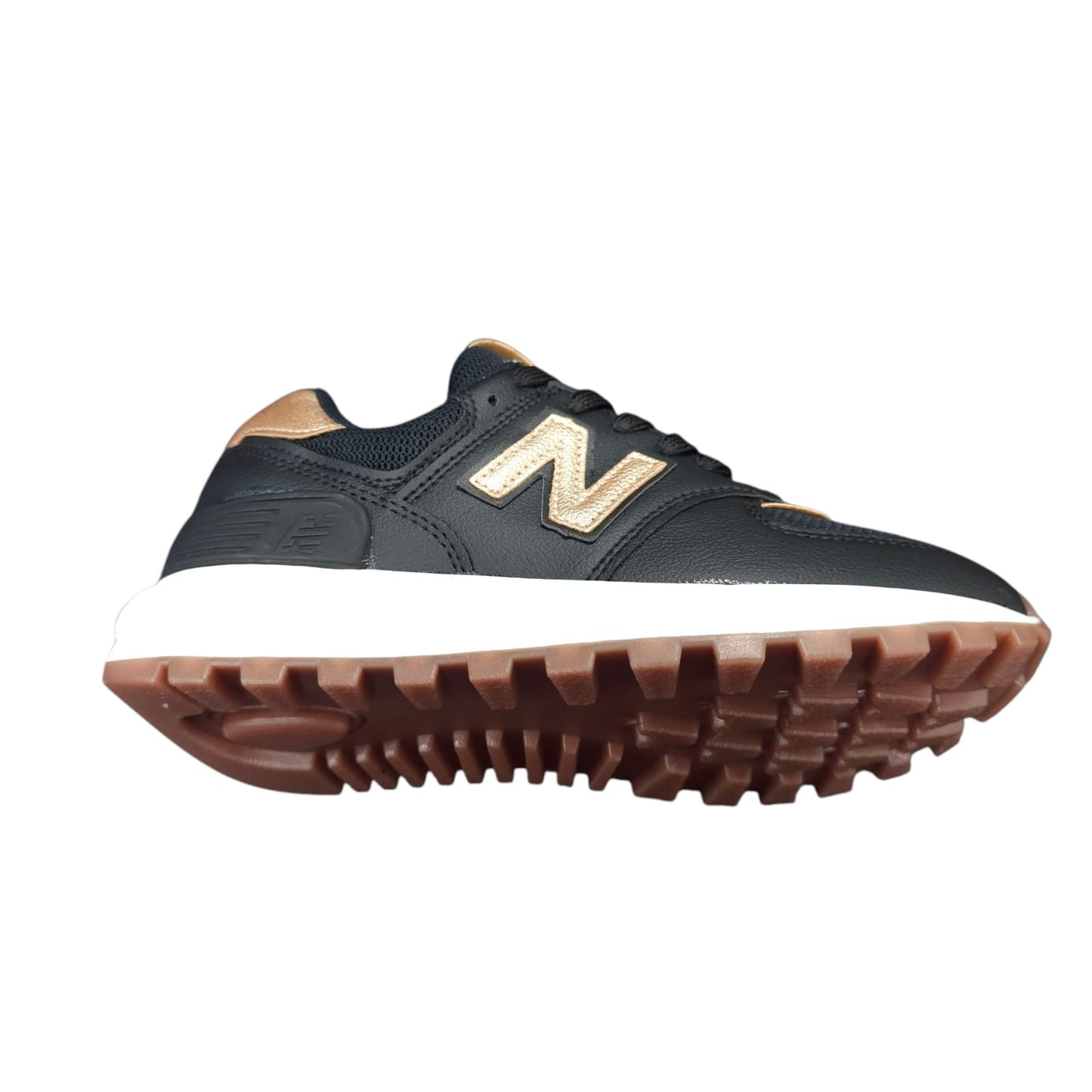 Tenis New Balance Replica AA Suela Alta New Colección Negro Dorado
