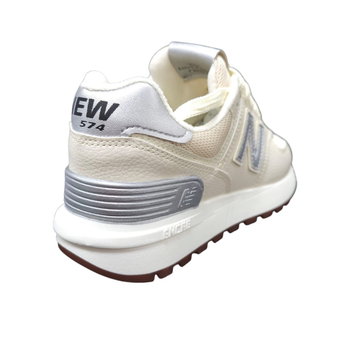 Tenis New Balance Replica AA Suela Alta New Colección Beige Plateado