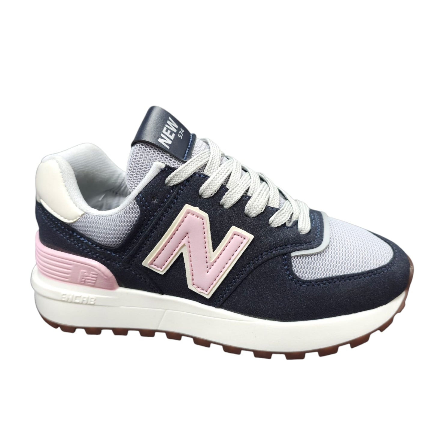 Tenis New Balance Replica AA Suela Alta New Colección Azul Rosa
