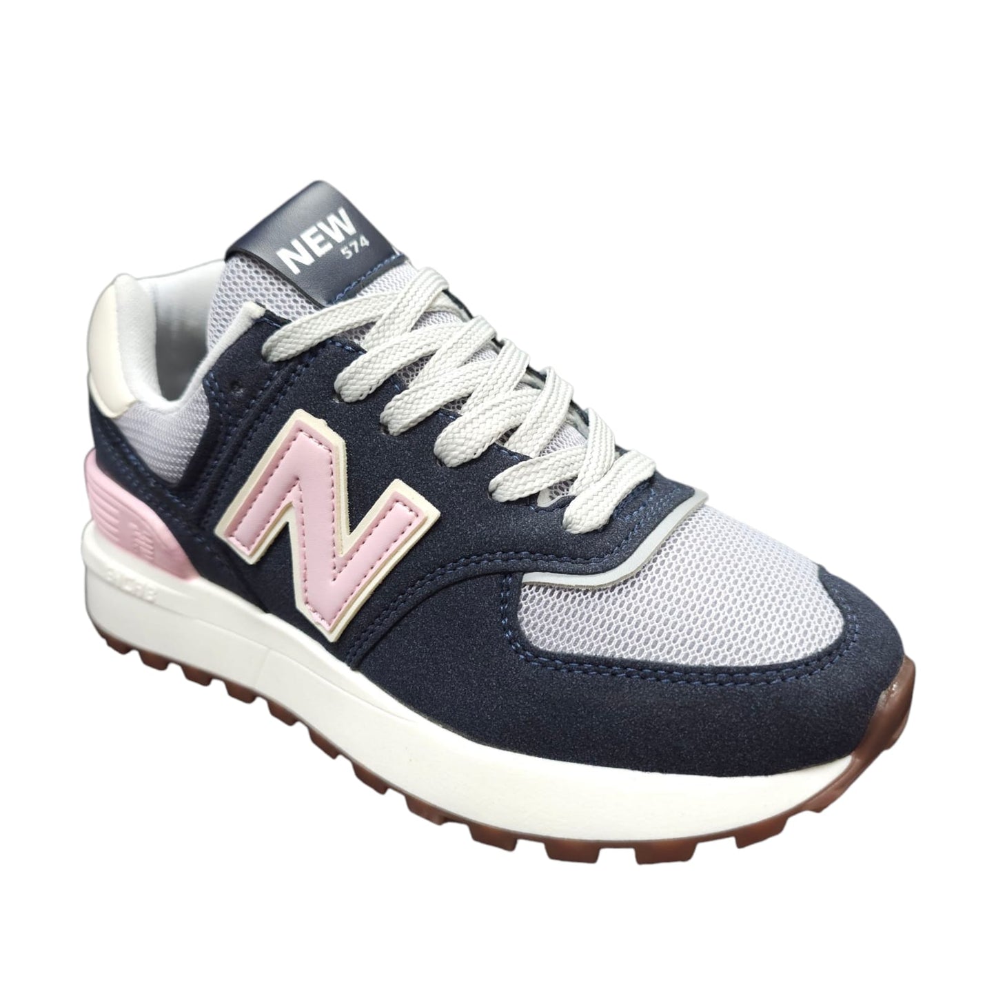 Tenis New Balance Replica AA Suela Alta New Colección Azul Rosa