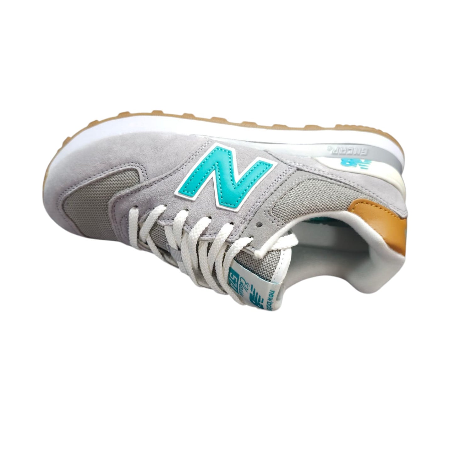 Tenis New Balance 574 Replica AAA Importados Colección Clásica Grey Aguamarine