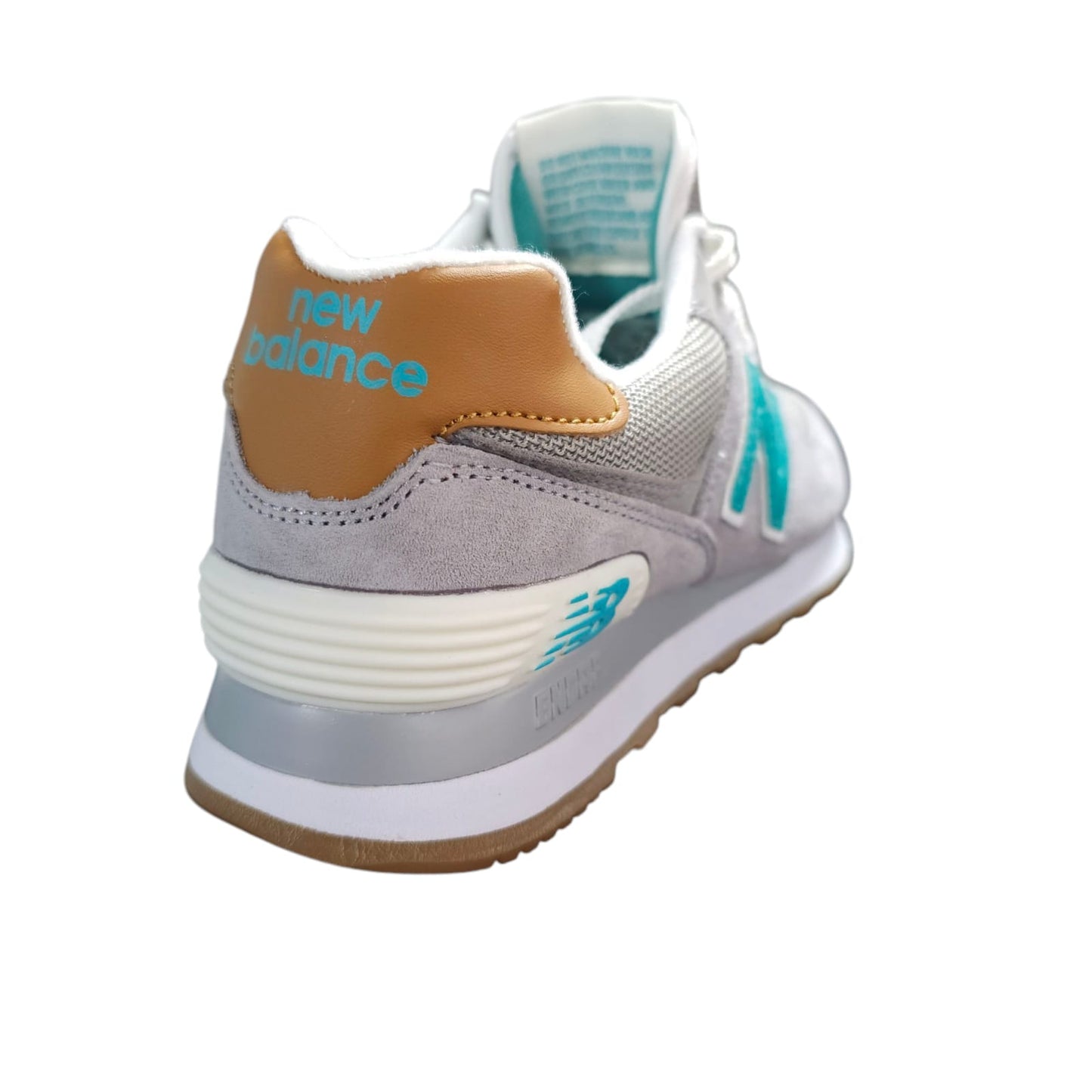 Tenis New Balance 574 Replica AAA Importados Colección Clásica Grey Aguamarine