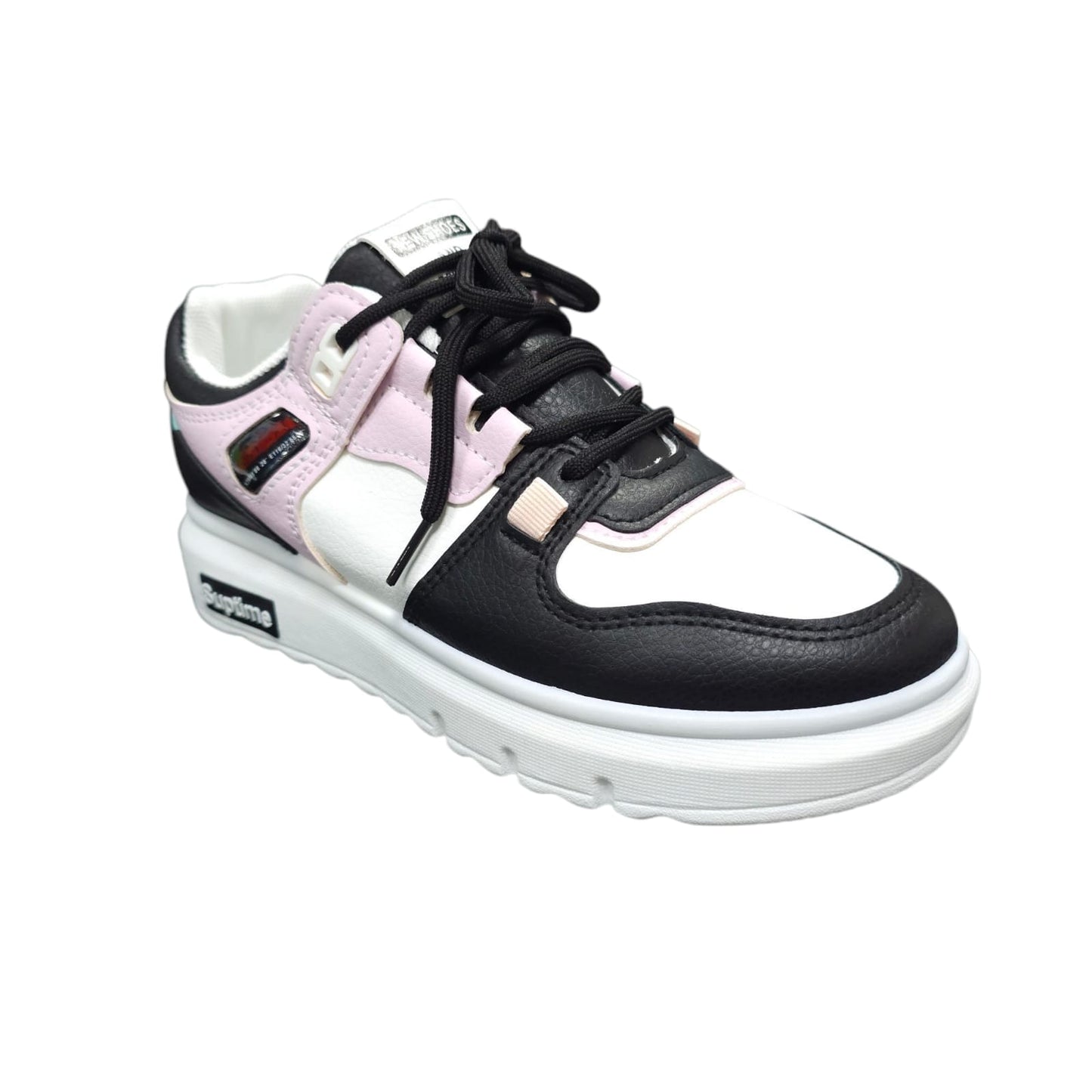 Tenis Con Plataforma Suela Mediana Importados Moda 2025 Black