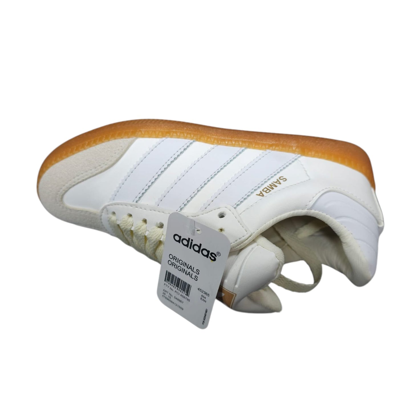 Tenis Adidas Samba White Suela Plana Replica AAA Beige