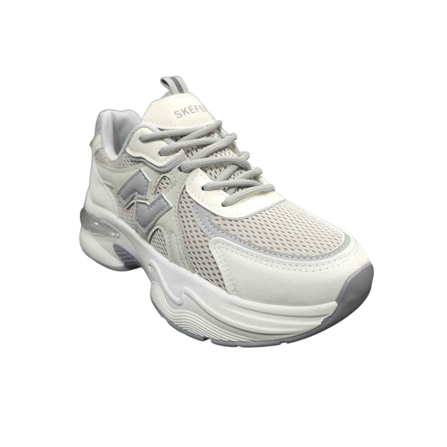 Plataforma Suela Alta Moda 2025 New Colección Fashion White Grey