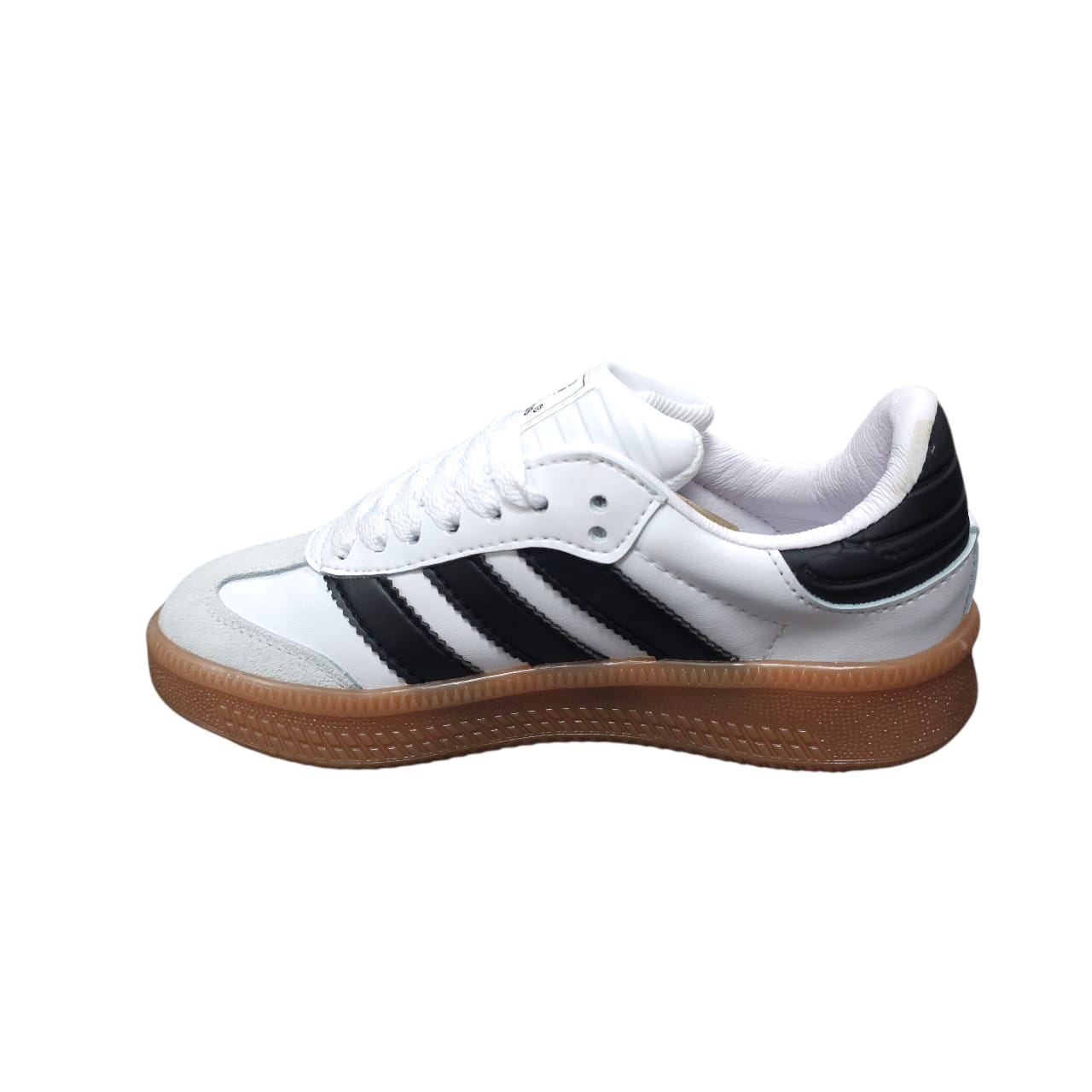 Tenis Adidas Samba White Black Suela Alta Replica AA