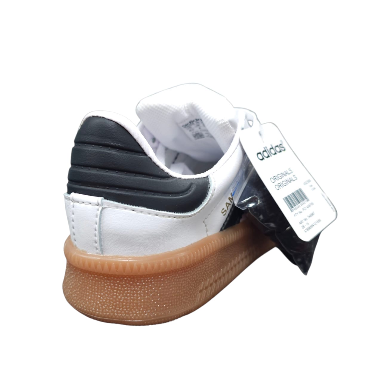 Tenis Adidas Samba White Black Suela Alta Replica AA