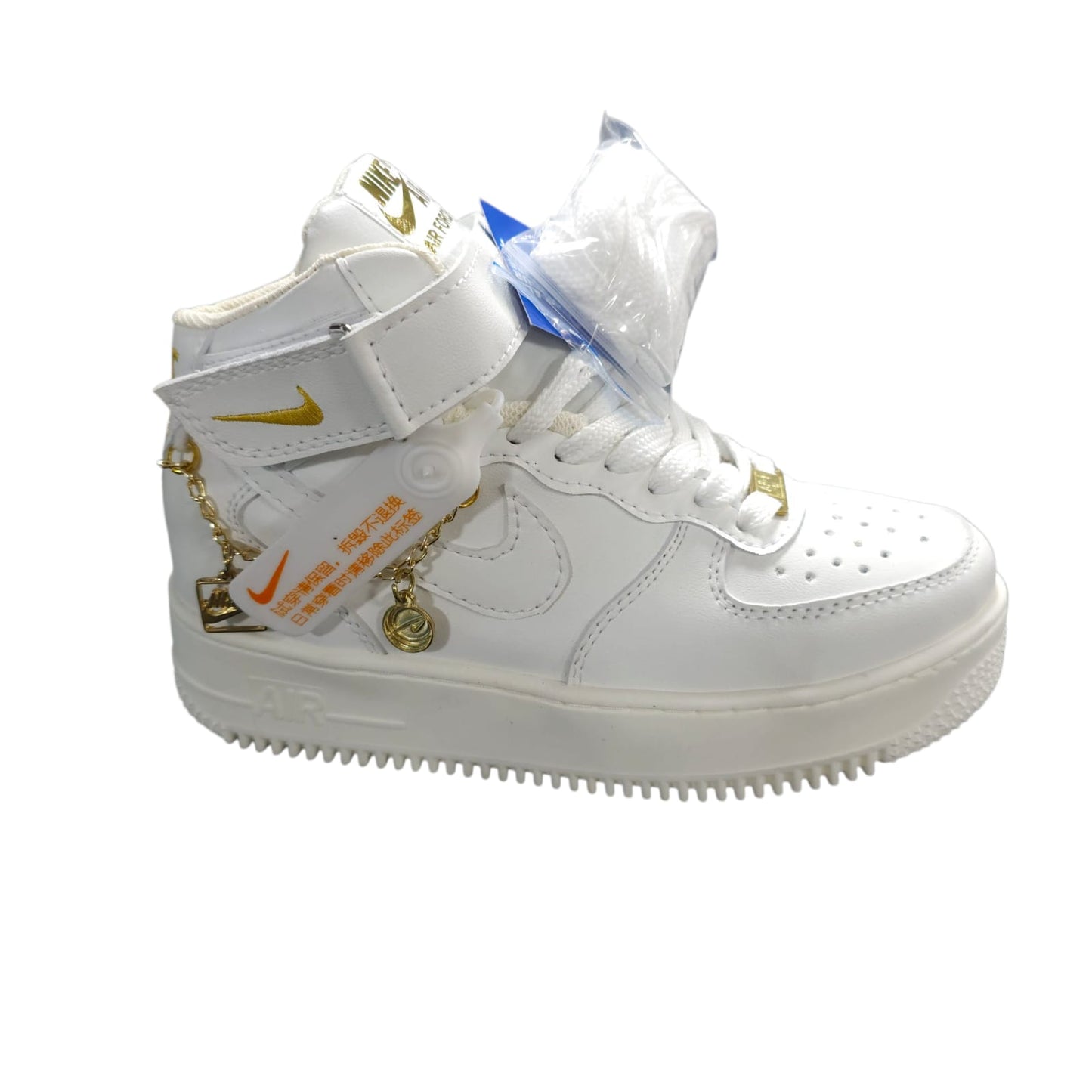 Tenis For One Bota Replica AA Beige Cadena