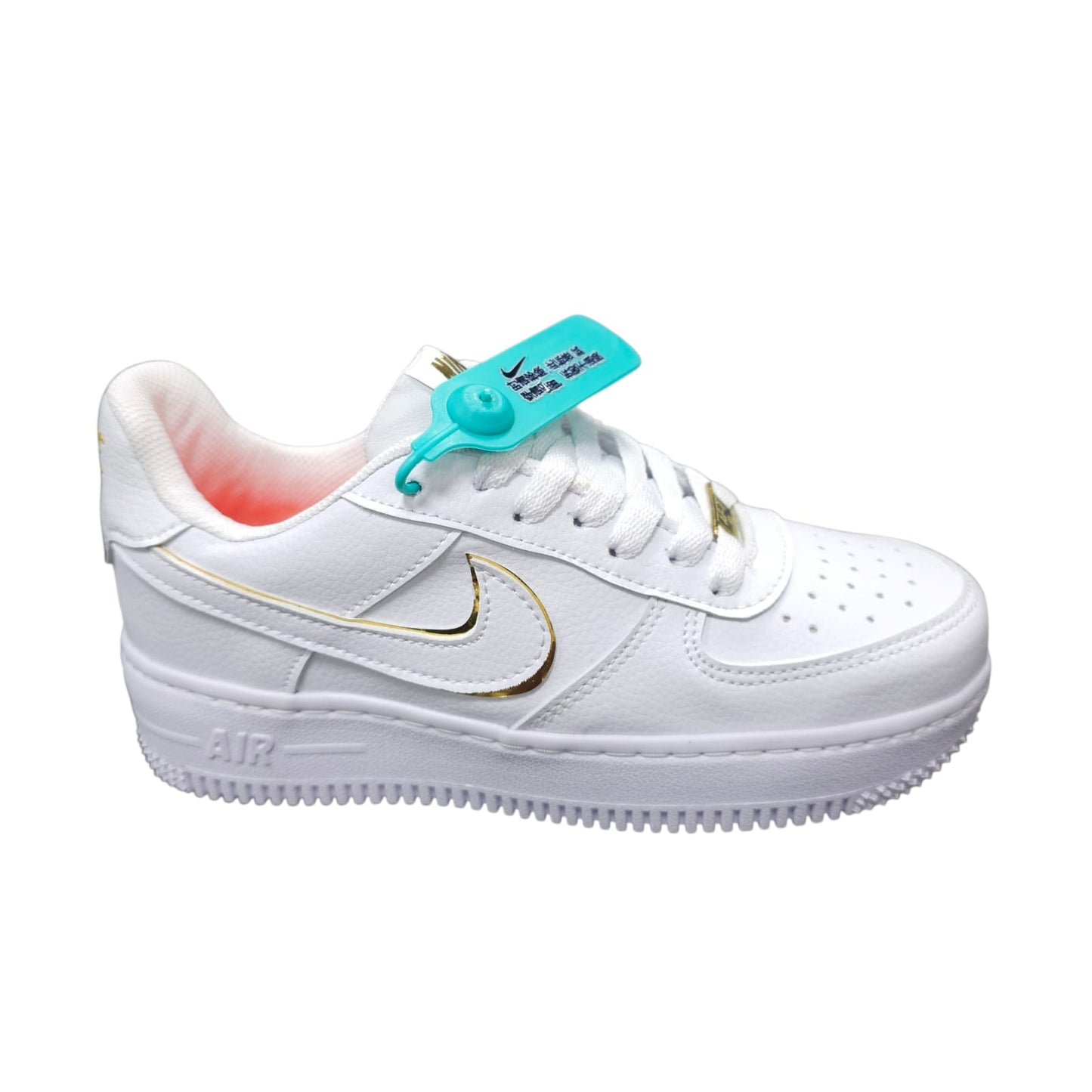 Tenis Nike Air Force For One R-eplica 2-A Classic White Dorado