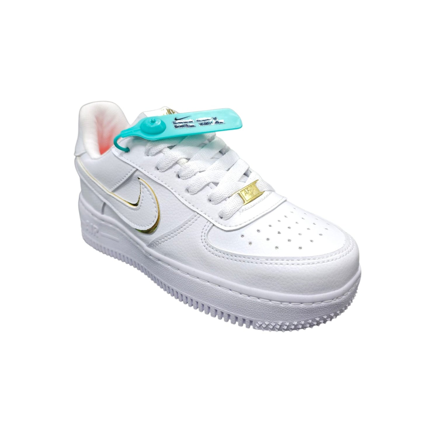 Tenis Nike Air Force For One R-eplica 2-A Classic White Dorado