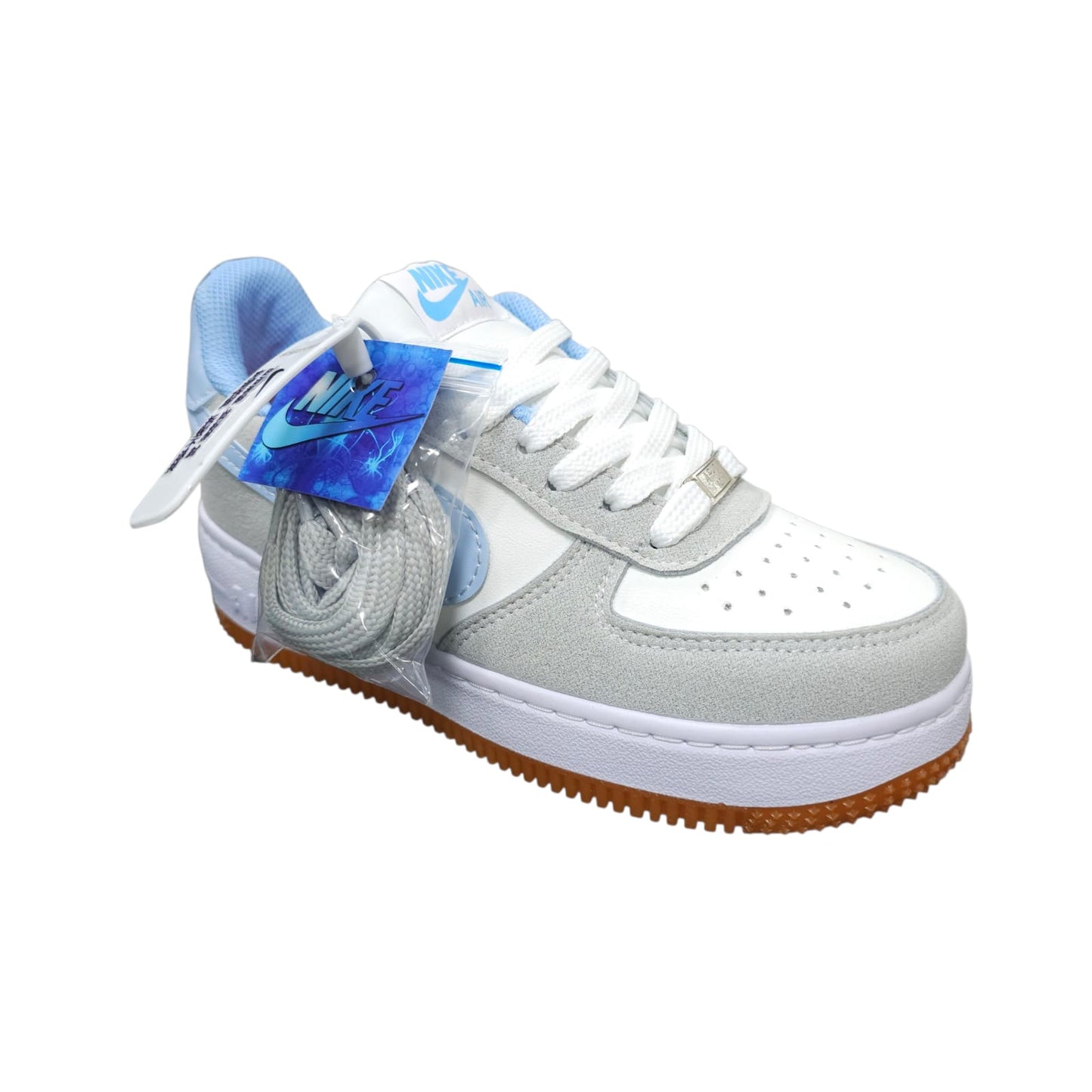 Tenis Nike Air Force For One R-eplica 2-A Classic Grey Blue